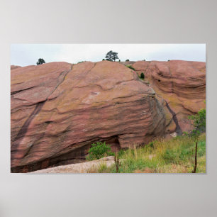Red Sandstone Monolith at Red Rocks Poster