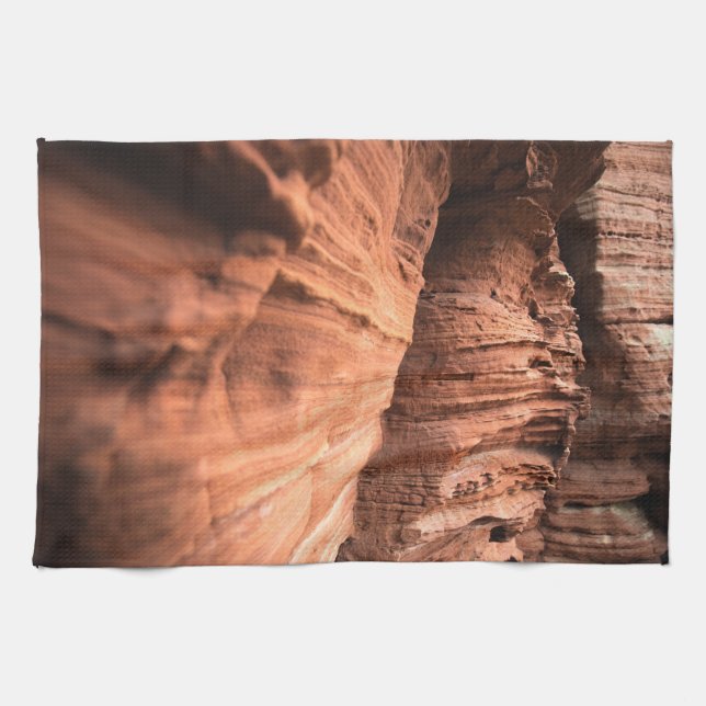 Red Sandstone Nature Photo Tea Towel (Horizontal)