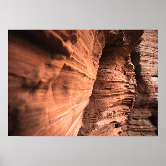 Red Sandstone Nature Poster (Front)