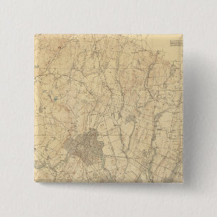Red Sandstone, New Jersey 3 15 Cm Square Badge