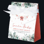 Red Santa Baby Christmas Baby Clothes Baby Shower Favour Box<br><div class="desc">The Red Santa Baby Christmas Baby Clothes Baby Shower Favour Boxes are a delightful way to thank your guests and add a festive touch to your celebration. Featuring a vibrant red design with adorable Santa baby clothes, these favour boxes are perfect for holding treats, small gifts, or party favours. They...</div>