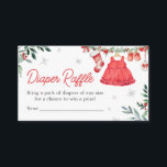 Red Santa Christmas Festive Baby Diaper Raffle Enclosure Card<br><div class="desc">Make your baby shower even more delightful with our Santa Baby Shower Diaper Raffle Card Printable. Adorned with adorable baby motifs, this customisable card adds a touch of sweetness to your event. Encourage guests to participate in the fun while adding a practical touch to your celebration. Simply personalise the diaper...</div>