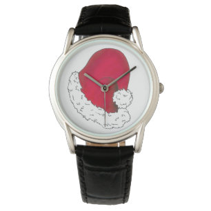 Red Santa Claus Hat Merry Christmas Xmas Watch