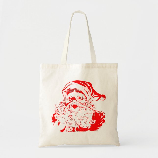 Red Santa Claus Tote Bag (Front)