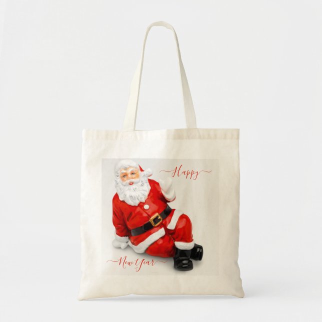 Red Santa Claus Tote Bag (Front)