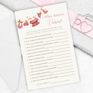 Red Santa Clothes Baby Shower Daddy Best Games