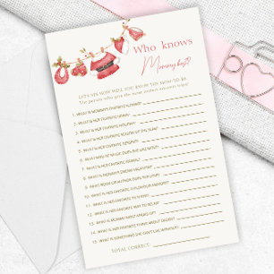 Red Santa Clothes Baby Shower Mommy Best Games