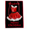 Red Santa Dress Personalised Gift Bag