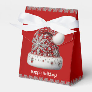 Red Santa Hat Christmas Holiday Gift Box