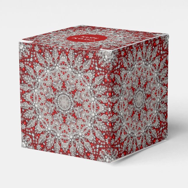 Red Santa Hat Christmas Holiday Gift Box (Front Side)