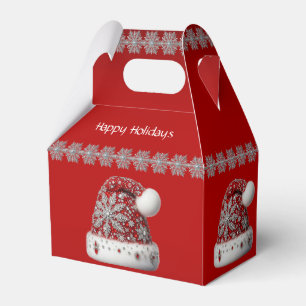 Red Santa Hat Christmas Holiday Gift Box