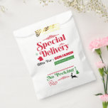 Red Santa Sack North Pole Delivery Merry Christmas Favour Bags<br><div class="desc">Red Santa Sack North Pole Delivery Merry Christmas</div>