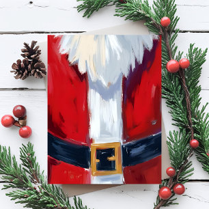 Red Santa Suit Christmas Holiday Card