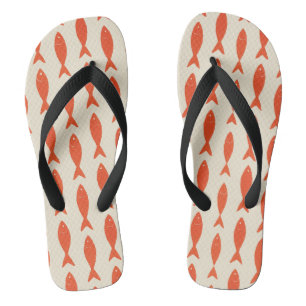 Red Sardines Fish Summer Jandals