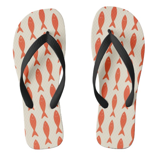 Red Sardines Fish Summer Jandals (Footbed)