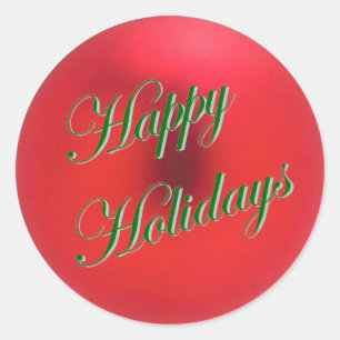 Red Satin Ornament Sticker
