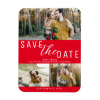 Red Save the Date Wedding 3 Photos