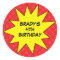 Red Save the Day Superhero Custom Round Birthday