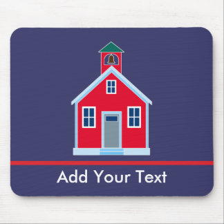 Red School House Mouse Pad