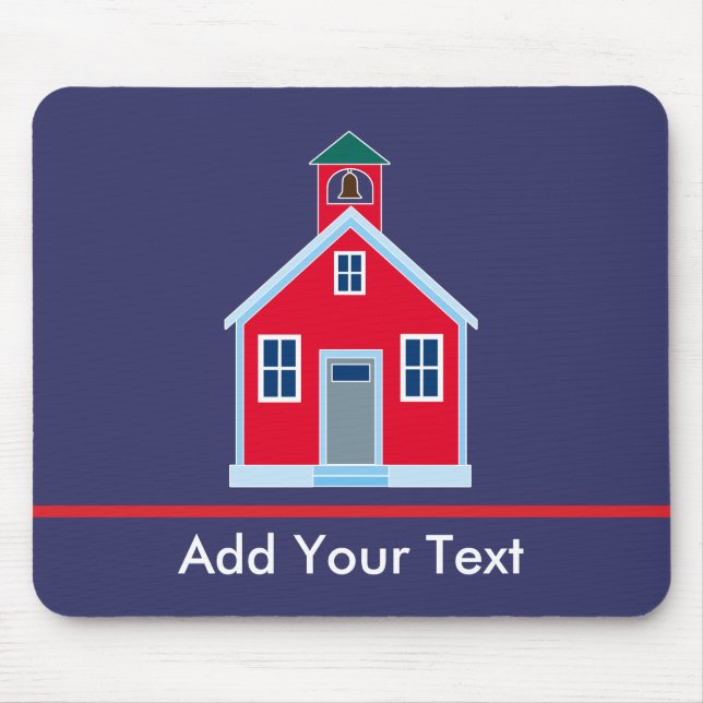 Red School House Mouse Pad (Front)