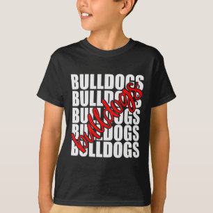Red School Sports Fan Team Spirit  T-Shirt