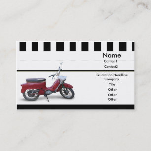 Red Scooter Business Card