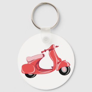 Red Scooter Key Ring