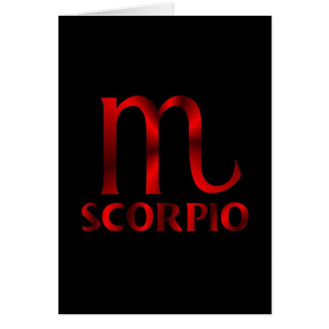 Red Scorpio Horoscope Symbol (Front)