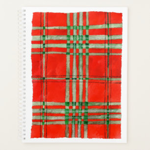 RED SCOTT TARTAN 8.5x11 Planner / Calendar