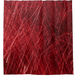 Red scratch abstract backgroundabstract, aged, alu shower curtain