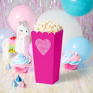 Red Scribbleprint Heart Favour Box