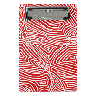 Red Scribbleprint Mini Clipboard