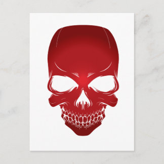 Red scull postcard