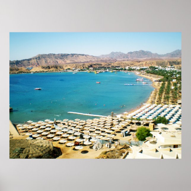 Red Sea  in the Sharm el Sheikh city (Egypt) Poster (Front)