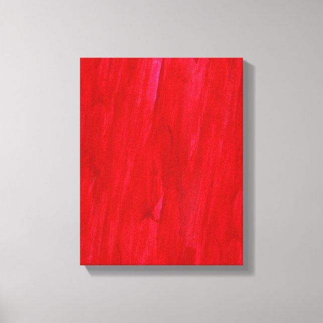 Red Seamless Background Abstract And Watercolor Canvas Print (Front)