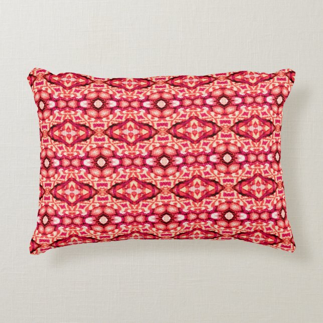 Red seamless Persian Carpet. Ethnic texture abstra Decorative Cushion (Front)