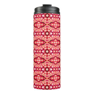 Red seamless Persian Carpet. Ethnic texture abstra Thermal Tumbler