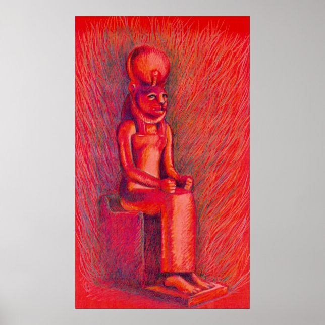Red Sekhmet Poster (Front)