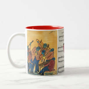 Red series jazz combo coffee mug