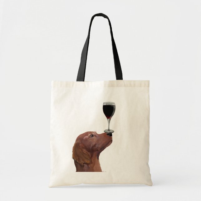 Red Setter Dog Au Vin 2 Tote Bag (Front)