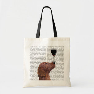 Red Setter Dog Au Vin Tote Bag