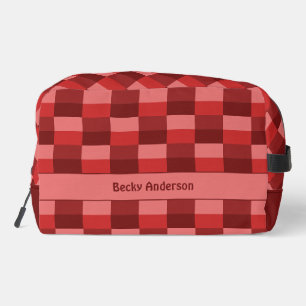 Red Shades Colour Blocks Dopp Kit
