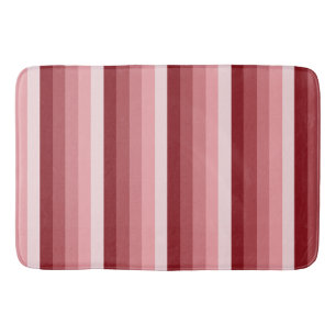 Red shadow stripes bath mat