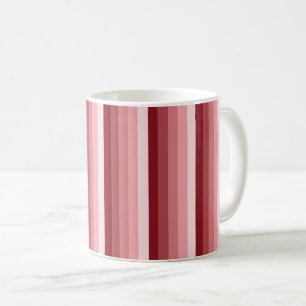 Red shadow stripes coffee mug