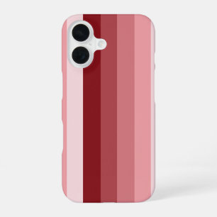 Red shadow stripes iPhone 16 case
