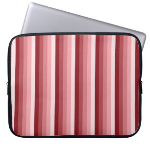 Red shadow stripes laptop sleeve