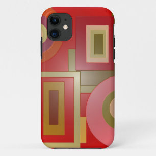 red shapes pop art Case-Mate iPhone case