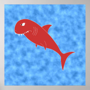Red Shark. Poster