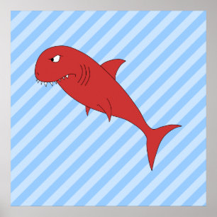 Red Shark. Poster