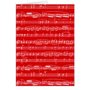 red sheet music